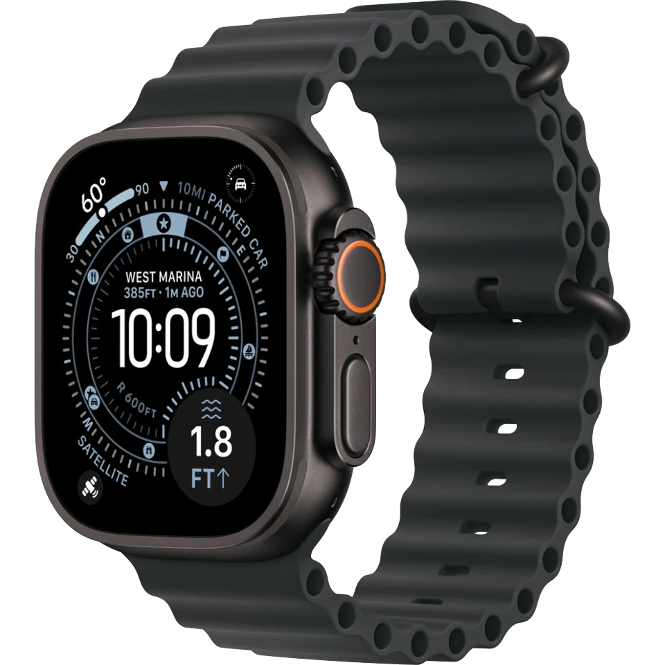 Apple Watch Ultra 3 Black Ocean Band Black